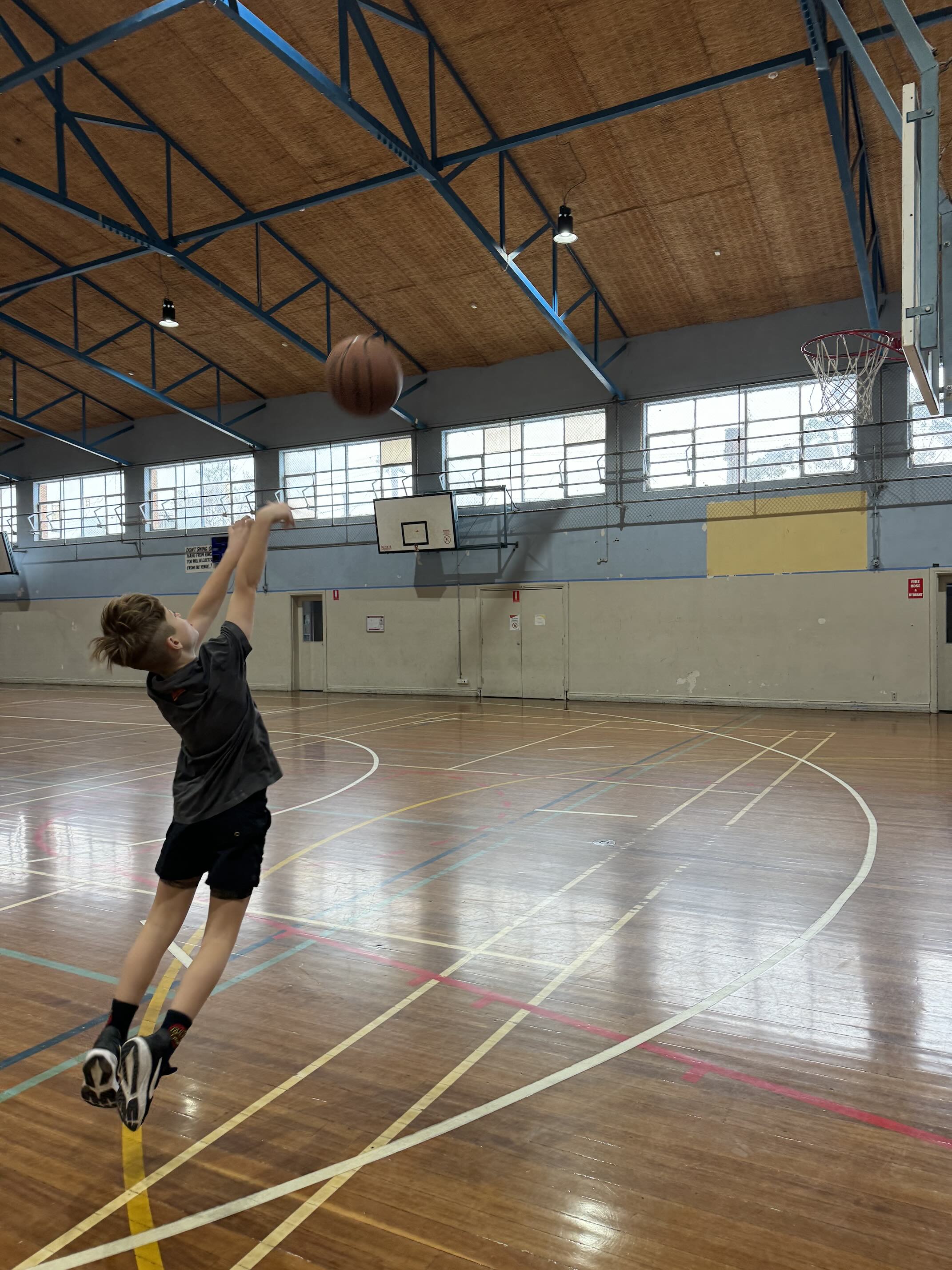 me shooting a basketball